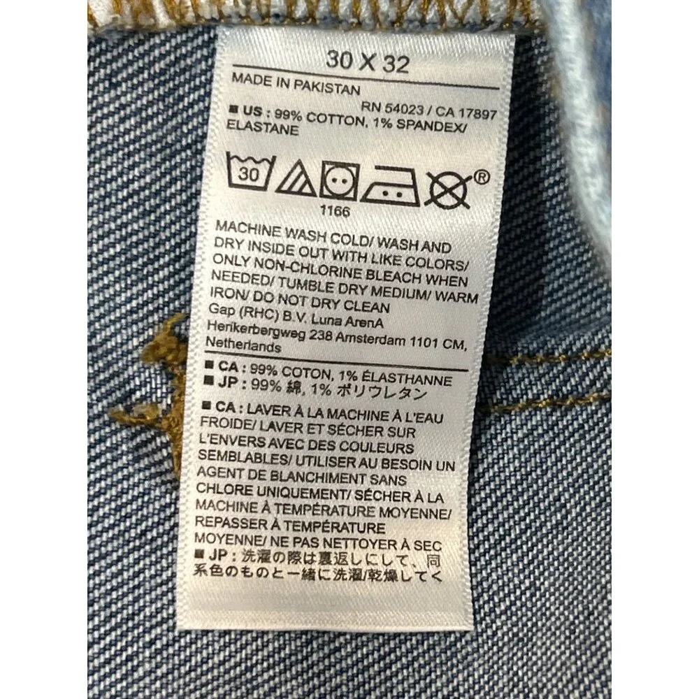 Banana Republic Jeans Mens 30x32 Denim Straight Fit Vintage‎ Blue Wash